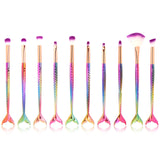 Mermaid Brush Set - 10 Pcs.