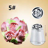 Gadify - Tulip Icing Piping Nozzles Cake Decoration Tips 3d - 7Pcs