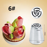 Gadify - Tulip Icing Piping Nozzles Cake Decoration Tips 3d - 7Pcs