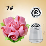 Gadify - Tulip Icing Piping Nozzles Cake Decoration Tips 3d - 7Pcs