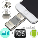 SMARTPHONE USB FLASH DRIVE 16GB 32GB 64GB 128GB (IOS, ANDROID, PC)