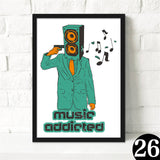 Poster music vintage - FREE SHIPPING